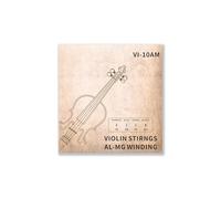 PUSOKEI Aluminum-Magnesium Wound Violin Strings High Performance Bright Tone for 4/4 3/ Violin Advanced Player