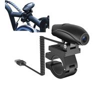 PUSOKEI Bike Action Camera for Handlebar, Anti Shake, Loop Recording, 130° Wide Angle View, HD 720P Bike Video Camera for Motorcycle Outdoor Cycling