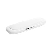 PUSOKEI Bluetooth Bone Conduction Pillow Speaker, Wireless Under Pillow Speaker with Timer and 20H Playtime, Stereo Bass, for Deep Sleeping with White Noise (White)