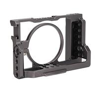 PUSOKEI Camera Video Cage, Aluminium Alloy CNC Photography Camera Cage, Rich Extension Case for RX100 M7 Cameras