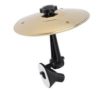 PUSOKEI Car Cymbal Air Vent for Music Lovers, Mini Drum Crash Cymbal for Endless Rhythmic Fun On the Road, Stainless Steel Clip On Car Air Vent for All Types of Vehicles (Gold)