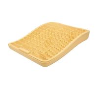 PUSOKEI Cat Litter Box Step Ramp Double Layer Elevated Design Anti Splashing for a Tidy Home or Apartment Plastic 1 Unit (Yellow)