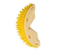 PUSOKEI Cat Self Groomer Durable Durian Shape Scratcher for Active Cats, Itch Relief with Catnip Container, for Wall Mounting - ABS PVC Material