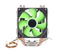 PUSOKEI CPU Cooler, 120mm PC CPU Fan Air Cooler 4 Heatpipes 90mm 3pin Noiseless, for Inter LGA 775, Core2DUO, Celeronp, Pentium4, AMD, Sempron, Athlon, Phenom (single fan)