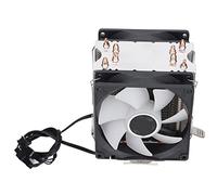 PUSOKEI Cpu Cooling Fans, 90mm 3pin 4 Heatpipes Cpu Air Cooler RGB Five Color Lights 2000 RPM Noiseless, for Intel LGA 775, Core2DUO, Celeronp, Pentium4, AMD, Sempron, Athlon, Phenom (dual fan)