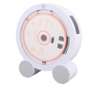 PUSOKEI Desktop CD Player with Bluetooth, Portable CD Music Player with FM Radios, Dual HiFi Speakers, LED Display, Timer, Remote Control, AUX/3.5mm Earphone Jack (Wood Color)