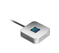 PUSOKEI Desktop USB Fingerprint Reader for Wins 10/11 Hello, Biometric Fingerprint Scanner PC Dongle, 360 Touch & Fast Biometric Matching, USB Security Key for File Encryption (Silver)