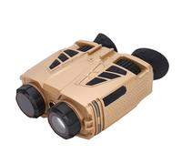 PUSOKEI Digital Binoculars with Camera, WiFi 4K Night Vision Binoculars with Dual 1.3" Screen, 8X Optical and 16X Digital Zoom, 3000mAh Battery for Bird Watching Concerts Camping (Yellow)