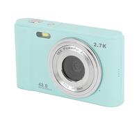 PUSOKEI Digital Camera, 2.7K 48MP Vlogging Camera, 16x Digital Zoom HD Camera, 2.88inch Large Screen, Vintage Camera with LED Fill Light, Vivid Images (Light Green)