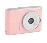 PUSOKEI Digital Camera, 48MP 4K Video Camera Camcorder with 2.4 Inch Screen, 16x Digital Zoom, Anti Shake, Auto Focus, Multi Color Filter, Compact Vlogging Camera for Kids, Students (Pink)