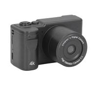 PUSOKEI Digital Camera, 4K 48MP Vlogging Camera Vintage, 1080P HD Color IPS Screen, 8X Zoom Front Rear Dual Cameras for Photography, Prevent Shake, Night Mode Enhancement (Black)