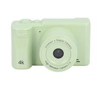 PUSOKEI Digital Camera, 4K 48MP Vlogging Camera Vintage, 1080P HD Color IPS Screen, 8X Zoom Front Rear Dual Cameras for Photography, Prevent Shake, Night Mode Enhancement (Green)