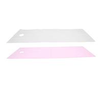 PUSOKEI Disposable Bed Sheets | Breathable Polyester Massage Bed Cover for Beauty Salon (White Pink)