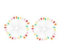 PUSOKEI Dollhouse Colorful Balloons Decoration Beautiful Miniature Accessories Safe Doll House Decor for Girls Plastic 60pcs (10 pack balls)