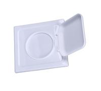 PUSOKEI Dual Door Dryer Vent Cover, Outdoor Sealed Plastic