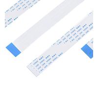 PUSOKEI Extension Cable Set, 3Pcs/Set FFC Ribbon Flat Cable for Camera (15Pin, 30cm/50cm/100cm, Plastic, White, Free)