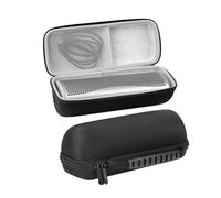 PUSOKEI Hard Travel Case for KEF Muo Wireless Bluetooth Speaker, Soft Lining Inner & Mesh Pocket, Double Zipper, Comfort Handle, Hard EVA Protective Case for Outdoor Home