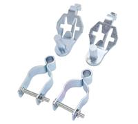 PUSOKEI Heavy Duty T Post Gate Hinge Kit 2-Pack | 2-3/8in Fence Post Hinge Pins for Chain Link Farm Gate