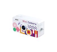 PUSOKEI Keychain Digital Camera with HD Screen, 1080P Video & 12MP Photo, Built in Flash & Retro Filters, Mini Vintage Digital Camera for Photography (White)