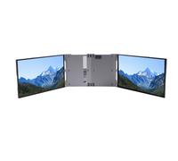 PUSOKEI Laptop Screen Extender, 14 Inch Laptop Monitor Extender Triple Screen, Ultra Thin Portable Monitor for Laptops 13.3-16 Inch, with USB-C/HDMI Port