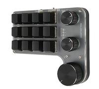 PUSOKEI Mechanical Keyboard, Strong Compatibility Red Switch Mechanical Keyboard Volume Tax Tax Daubdes 12 -button 3 -button for Game (Wireless BT(Inbuilt Battery Included))