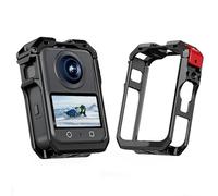 PUSOKEI Metal Case for Osmo 360, Aluminum Camera Cage with Multiple Expansion Mount, Safty Lock Protective Frame with Lens Cap (Black)
