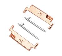 PUSOKEI Metal Watch Strap Adapter Set for 20mm to 22mm Watch Straps. Secure Locks for Easy Switching to Your Favorite Bracelets (1 Pair)