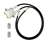 PUSOKEI Mini Excavator Buffer Valve Kit 120cm | Hydraulic Motor Cushion Valve with 1/4 Inch Hose and M14x1.5 Port