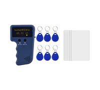 PUSOKEI Mini Handheld RFID ID Card Copier Reader Writer Duplicator with 6 Writable Tags and 6 Cards Community for School, Office and Other Needed Places for Access Control