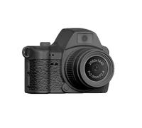 PUSOKEI Mini Keychain Digital Camera, 2K HD Retro Digital Camera with 1.47 Inch Screen, Adjustable LED Fill Light, Filters, Loop Recording, 180mAh Battery, for Travel (Gray)