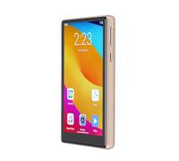 PUSOKEI MP3 Player with Bluetooth 5.0, Portable HiFi Music Players with 5.0 Inch HD Full Touchscreen, 2.4/5G WiFi, Built-in Speaker, FM Radio, EBook, Voice Recorder (3G+32G) (Gold)