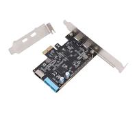 PUSOKEI PCIe USB 3.2 Gen 1 Card 5Gbps | 2x Type-C 1x Type E Internal 19pin PCI Express Expansion for Desktop PC