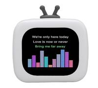 PUSOKEI Portable Bluetooth Speaker with Touch Screen, Wireless Stereo Pairing, 2.01 Inch Wireless Mini Speaker with Bluetooth 5.4 for Music, Calling, Alarm Clock