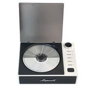 PUSOKEI Portable CD Player with Bluetooth Input and Output, USB AUX & Optical Output, LCD Screen Rechargeable Small Retro CD Player FM Radio for Home (White)