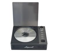 PUSOKEI Portable CD Player with Bluetooth Input and Output, USB AUX & Optical Output, LCD Screen Rechargeable Small Retro CD Player FM Radio for Home (Black)