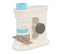 PUSOKEI Portable Handheld Microscope for with Light, Intelligent Magnetic Induction Microscope 40-160X for Student Toys, Suitable for Nature Exploration, ABS Material (Blue)