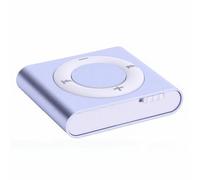 PUSOKEI Portable HiFi MP3 Player | Aluminum Alloy Rechargeable Music Player with HD Speaker and Earphone for On-the-Go Listening (Violet)