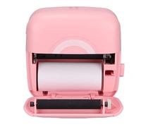 PUSOKEI Portable Pocket Printer Rechargable,Mini Wireless Thermal Printer Instantly Printing Photos Labels Receipts,Small Smartphone Printer for Android IOS (Pink)