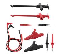 PUSOKEI Premium Multimeter Test Lead Set with Brass Test Tips 19A Maximum Current for Car Repair, Physical Labs, Schools, Flexible PVC Material