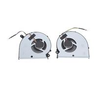 PUSOKEI RP65W CPU GPU Cooling Fan, Replacement New for Aero15 RP64 RP64W RP65W Notebook PCs, 1 Pair, 4 Pin CPU GPU Fan with Repair Kit, Aluminum Alloy