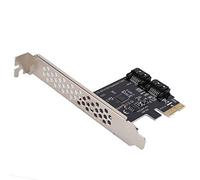 PUSOKEI SATA 3.0 2Port PCIe Controller Card,PCI Express to SATA III 6Gbps with Fixed Brackets,Plug and play
