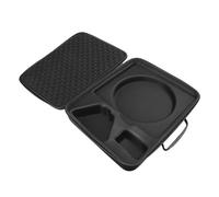 PUSOKEI Satellite Travel Bag, Hard Shell Double Layer Shock Absorption Foam Portable Carrying Case for Cable, Adapter, Power Supply for Mini
