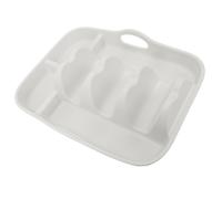 PUSOKEI Silicone Taco Holder Tray with Divider, Taco Stand for Hard Soft Shell, Reusable Tortilla Holder for Nachos Mexican Food Serving, Rack for Party Home (Khaki)