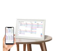 PUSOKEI Smart Calendar with 15.4 Inch Touchscreen, WiFi Wall Planner Electronic Calendar & Chore Chart with APP for Family Schedule Meal Planner Duty Chart (UK Plug)