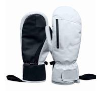 PUSOKEI Snowboard Mittens for Women Men, Ski Gloves with Touchscreen for Winter Snowmobile, Snow Gloves with Elastic Cuff, Thermal for Cold Weather (L)