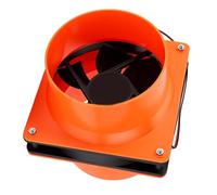 PUSOKEI Solar Powered Exhaust Fan for Round Pipe, Monocrystalline Solar Panel Ventilation Fan Kit for RV, Shed, Greenhouse, Boat Outside