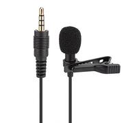 Universal Microphone Jack 3.5 mm Wired Clip-on Lapel Microphone Tie Clip Microphone Voice Amplifier Microphone for IOS and for Android and Windows Devices