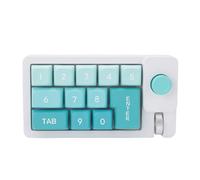 PUSOKEI USB C Wired Mechanical Number Pad, 12 Keys Hot Swappable Numpad with RGB LED Backlit, Metal Roller & Rocker Design, Game Macro Programmable Buttons (Purple)