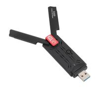 PUSOKEI USB WiFi 6E Adapter, 2.4G/5G/6G Tri-Band WiFi Adapter for Desktop PC, 5400Mbps USB 3.0 WiFi Dongle with High Gain Antenna, Wireless Network Adapter for Windows 10/11