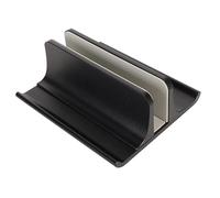 PUSOKEI Vertical Laptop Stand, 3 in 1 Aluminium Adjustable Desktop Stand Holder, Space Saving Upright Storage for Maximum 17.3in Laptops (Black)